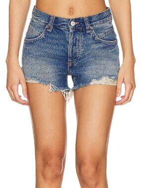 FREE PEOPLE Women's We The Free Now Or Never Denim Short Size 26 In Westend